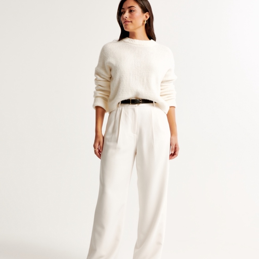 Abercrombie & Fitch Cream Women's Pants